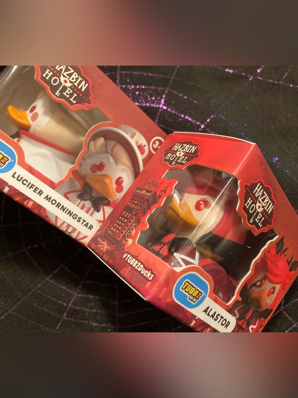 Lucifer Morningstar & Alastor Vinyl Duck Set Hazbin Hotel Tubbz Mini